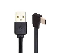 cablecc Câble USB 2.0 type A mâle vers USB-C Type-C à angle gauche et droit coudé à 90 degrés pour FPV, disque et téléphone 13 cm