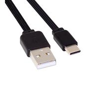 Cablecc Câble USB 2.0 Type A vers USB-C Mâle de Données Plat Fin FPC pour FPV, Disque et Téléphone 13 cm