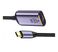 Cablecc Câble USB 4 de type C vers Mini Displayport Mini-DP femelle Affichage 8K 60HZ UHD 4K Moniteurs