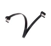 cablecc Câble USB-C type C vers USB-C 65 W ltra Slim Flat Power Data - Connecteur coudé - Charge rapide pour ordinateur portable, tablette, téléphone portable - 20 cm