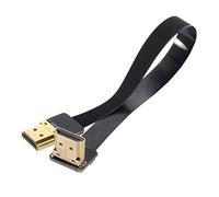 cablecc CYFPV FPV Câble plat HDMI mâle à angle 90D HDMI mâle HDTV FPC pour FPV HDTV multicopter photographie aérienne (20 cm)