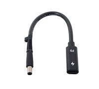 cablecc Type C USB-C femelle Entrée vers DC 7,45,0 mm Power PD Câble de charge pour ordinateur portable 18-20 V