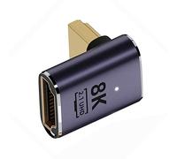 cablecc HDMI mâle vers HDMI 2.1 femelle profil bas vertical 90 degrés vers le haut adaptateur d'extension UHD prend en charge la TV HD 8K 60hz