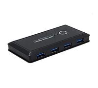 Cablecc KVM Commutateur USB 3.0 2 ports partageant 4 appareils pour clavier, souris, scanner, imprimante