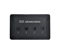 cablecc KVM Commutateur USB 3.0 4 ports PC partageant 4 périphériques pour clavier, souris, scanner, imprimante