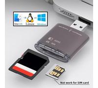 Cablecc Lecteur de carte mémoire NM Nano et SD 5 Gbit/s USB 3.0 pour téléphone Mate Seial et appareil photo et ordinateur portable