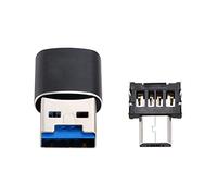 cablecc Lecteur de cartes USB 3.0 vers Micro SD SDXC TF avec adaptateur micro USB OTG 5 broches pour tablette/téléphone portable.
