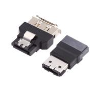 Cablecc Lot de 2 Adaptateurs SATA 7 Broches vers ESATA Mâle/Femelle et Externe ESATA vers SATA pour Disque SSD