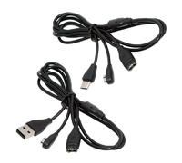 cablecc Lot de 2 câbles de charge USB magnétiques de type C et de type A vers 2 broches 4 broches compatibles avec Garmin Shokz