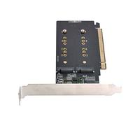 Cablecc Lot de 4 Cartes Raid NVME M.2 AHCI vers PCIE Express 3.0 Gen3 X16 VROC Raid0 Hyper Adapter