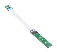 cablecc NGFF Câble d'extension A+E-Key 2280 2230 mâle vers NVME M-Key femelle pour ordinateur portable carte mère SSD