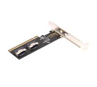 Cablecc Slimline Dual SFF-8654 8X 4 NVME vers PCIE Express 3.0 4.0 Raid Card VROC Raid0 Hyper Adaptateur