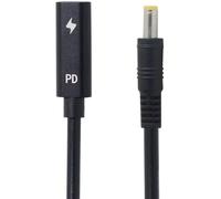 Cablecc Type C Entrée femelle USB-C vers DC 5,52,5 mm Power PD câble de charge compatible avec ordinateur portable 18-20 V