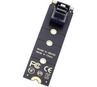 Cablecc U.2 Kit SFF-8639 NVME PCIe4.0 Adaptateur SSD 22 x 80 mm pour carte mère SSD 750 p3600 p3700 M.2 SFF-8643 Mini SAS HD