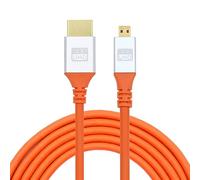 cablecc Ultra Micro HDMI 4K vers HDMI Câble HDTV souple Haute Flex Câble Hyper Super Flexible Cordon Haute Vitesse Type-A mâle vers mâle pour ordinateur HDTV 100 cm