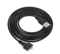 Cablecc USB 3.1 Type-C à Double vis de Verrouillage sur Un câble de données USB3.0 Standard de Type Montage sur Panneau de 3 m