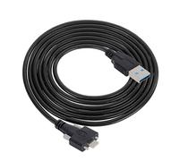 Cablecc USB 3.1 Type-C à Double vis de Verrouillage sur Un câble de données USB3.0 Standard de Type Montage sur Panneau de 3 m