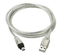 Cablecc USB mâle à Firewire IEEE 1394 4 broches mâle iLink adaptateur cordon câble pour SONY DCR-TRV75E DV