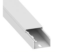 Cablecoach Habengut CC10067 Goulotte de câble (avec Trou de Montage dans Le Fond) 25 x 40 mm en PVC, Couleur : Blanc, Longueur : 1 m