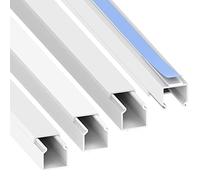 Cablecoach L1515AW4 - Goulotte autocollante en PVC - 15 x 15 mm - Couleur : Blanc - 4 m (1 m de Longueur x 4)