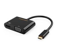 CableCreation Adaptateur USB C vers HDMI VGA 4K @ 60 Hz, adaptateur VGA HDMI vers USBC-C