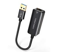 CableCreation Adaptateur USB vers Ethernet en Aluminium USB 3.0 vers réseau Gigabit RJ45 LAN Compatible avec MacBook, Surface Pro, Ordinateur Portable, PC, Windows, MacOS et Plus Encore