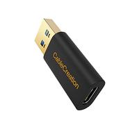 CableCreation Adaptateur USB vers USB-C, Convertisseur de Données et de Charge A Mâle vers C Femelle pour Ordinateur Portable/PC, Tablettes C, Téléphones et Disques Durs