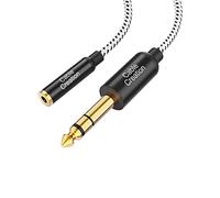 CableCreation Cable casque 1/4 ¨¤ 3,5 mm 1FT, TRS 6,35 mm 1/4 fiche ¨¤ 3,5 mm 1/8 prise jack st¨¦r¨¦o adaptateur audio pour amplificateur, guitare, clavier, piano, ordinateur portable, home cin¨¦ma