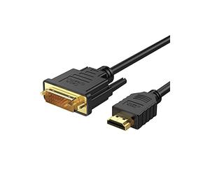CableCreation Câble DVI vers HDMI, 1,5 m, connecteur HDMI bidirectionnel vers DVI mâle (24+1), adaptateur HDMI DVI pour Raspberry Pi, Roku, Xbox, One, ordinateur portable, Blue-Ray, prise en charge