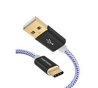CableCreation Câble USB 2.0 type C vers USB A standard USB 3.1 USB C Chargeur pour Apple MacBook, Chromebook Pixel et plus encore, Bleu 10 Ft / 3 m