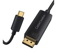 CableCreation Câble USB C vers DisplayPort 1.4 de 1,8 m (8K @ 60 Hz 4K @ 144 Hz 2K @ 240 Hz HDR) Type-C (Thunderbolt 3/4) vers DP 32,4 Gbit/s compatible avec iPhone 16 15 Pro Max MacBook Pro/Air iPad