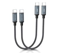 CableCreation Lot de 2 câbles USB C vers C, 240 W, 5 A, type C, câble de charge rapide, câble USB-C tressé pour iPhone 15, MacBook Pro, iPad Pro/Air, Galaxy S24/S24 Ultra/S23/S22