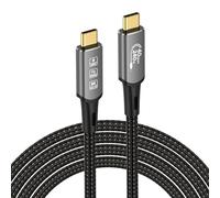 CableDeconn Câble d'extension USB 4 Thunderbolt 4 240 W 8K USB C M/M Charge rapide 40 Gbit/s Câble de transmission de données 8K @ 60 Hz 4K @ 144 Hz Compatible avec MacBook M1 M2 M3 (1 m)