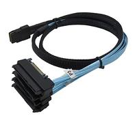 CableDeconn Mini connecteurs SAS 36 SFF-8087 vers (4) SFF-8482 avec alimentation SATA 1 m