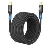 CABLEDECONN USB C 3.2 Gen-2 100W Câble Rallonge Droit 5m 16.5ft Transfert de Donnes 20Gbps 20V/5A Câble de Charge Type-C Sortie Video 4K Compatible avec Thunderbolt 3 USB-C Ordinateurs