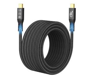 CABLEDECONN USB C 3.2 Gen-2 100W Câble Rallonge Droit 5m 16.5ft Transfert de Donnes 20Gbps 20V/5A Câble de Charge Type-C Sortie Video 4K Compatible avec Thunderbolt 3 USB-C Ordinateurs