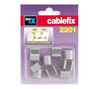 Inofix - Accessoires droits pour Cablefix 2201 gris metallisé gris