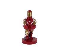 Cableguys Figurine Gaming Marvel Iron Man Infinity Saga - Accessoire Support pour Manette ou Smartphone - Câble USB Inclus - 20 cm