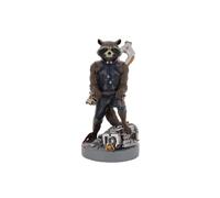 Cableguys Les Gardiens de la Galaxy Figurine Gaming Marvel Rocket Raccoon - Support pour Manette ou Smartphone - Câble USB Inclus - 20 cm