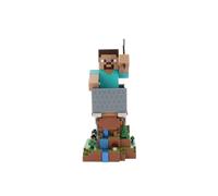 Cableguys Minecraft Steve Support Manette et Porte Telephone - Gaming Accessoire et Figurine pour Bureau et Gamer Setup, Compatible avec Xbox, PlayStation et la Plupart des Manettes