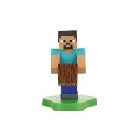 Figurine Minecraft Steve - EXQUISITE GAMING - Cable Guys - Support écouteurs, smartphone ou petit accessoire - 20 cm
