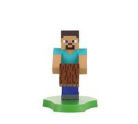 Cableguys Minis Minecraft Steve Support Telephone et Socle pour écouteurs - Gamer Accessoire pour Setup Gaming et Chambre, Support Smartphone et Petits appareils, Deco Bureau Gaming et Figurines