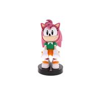 Cableguys Sonic The Hedgehog Figurine Gaming Amy - Support pour Manette ou Smartphone - Câble USB Inclus - 20 cm