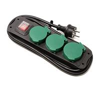 cablematic.fr - Multiprise extérieur 3 prises IP44 16A 250V avec interrupteur et 1.5m câble