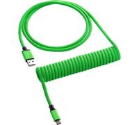 CableMod CableMod Classic Coiled Keyboard Cable USB-C vers USB type A, Câble spiralé pour claviers de jeu, Viper Green