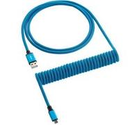 CableMod Classic Coiled Keyboard Cable Micro USB to USB Type A, Spectrum Blue G