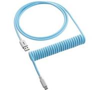 CableMod Classic Coiled Keyboard Cable USB-C to USB Type A, Blueberry Cheesecake G