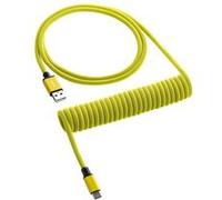 CableMod Classic Coiled Keyboard Cable USB-C to USB Type A, Dominator Yellow G