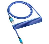 Classic Coiled Keyboard Cable USB-C to USB Type A, Galaxy Blue