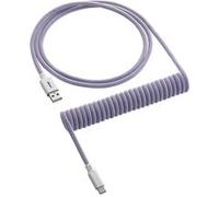 CableMod Classic Coiled Keyboard Cable USB-C to USB Type A, Rum Raisin G